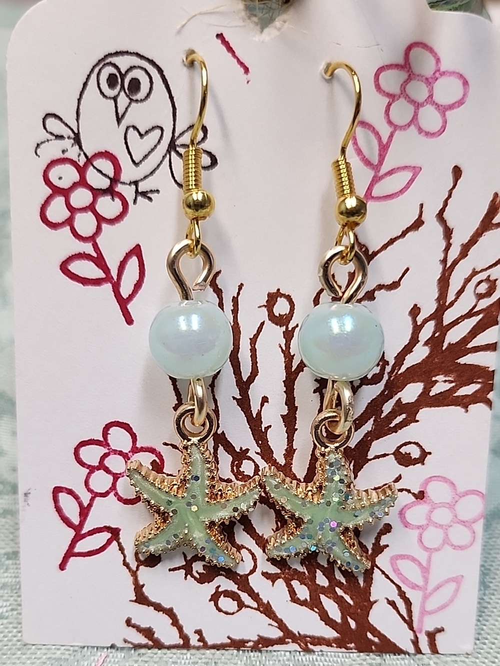 Pale Blue Dangle Earrings!